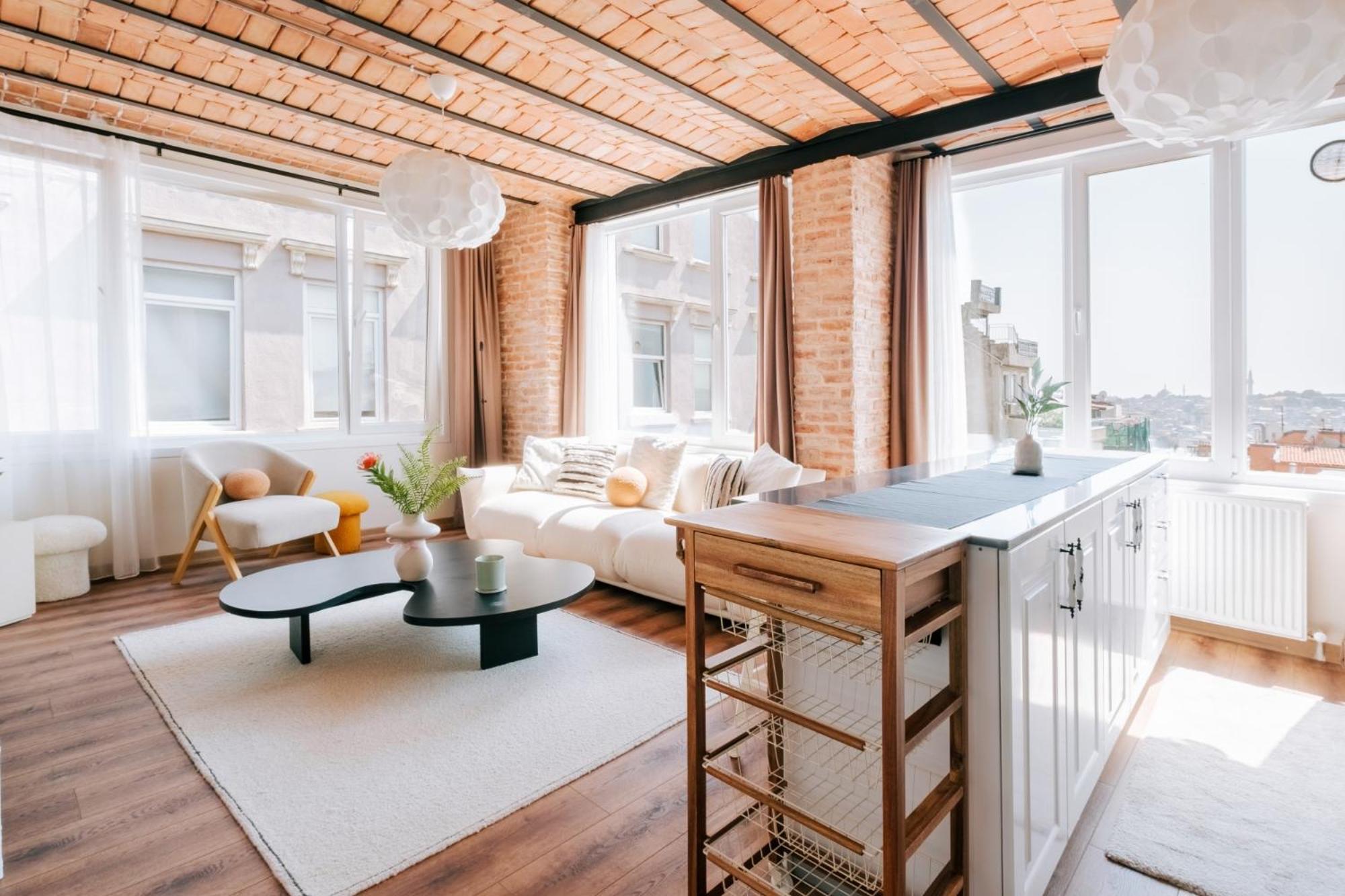 Flat W City View Near Galata Tower In Istiklal Ave Appartement Istanboel Buitenkant foto