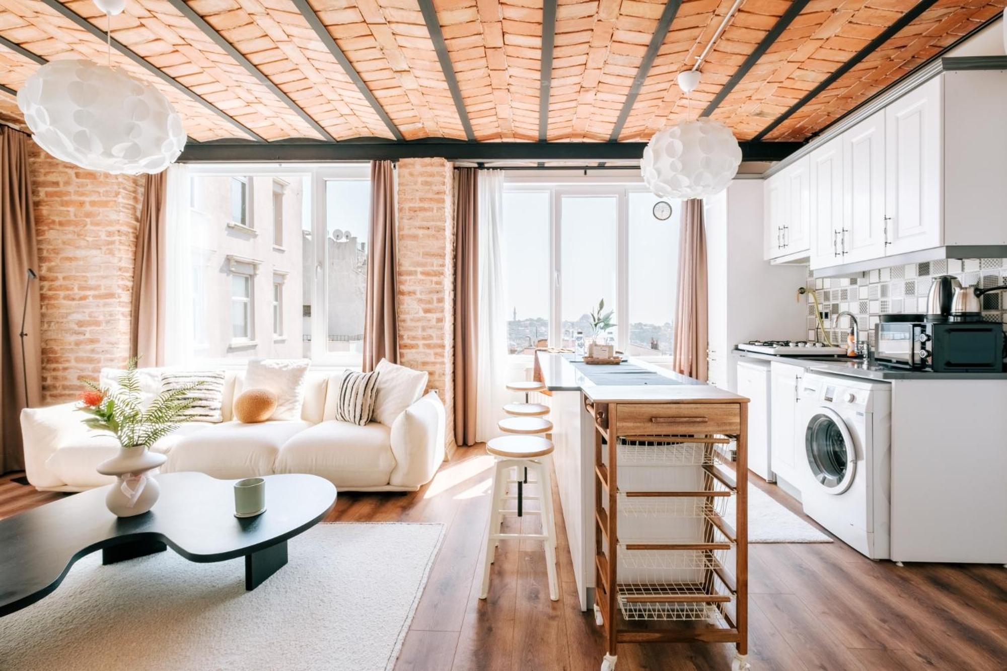 Flat W City View Near Galata Tower In Istiklal Ave Appartement Istanboel Buitenkant foto