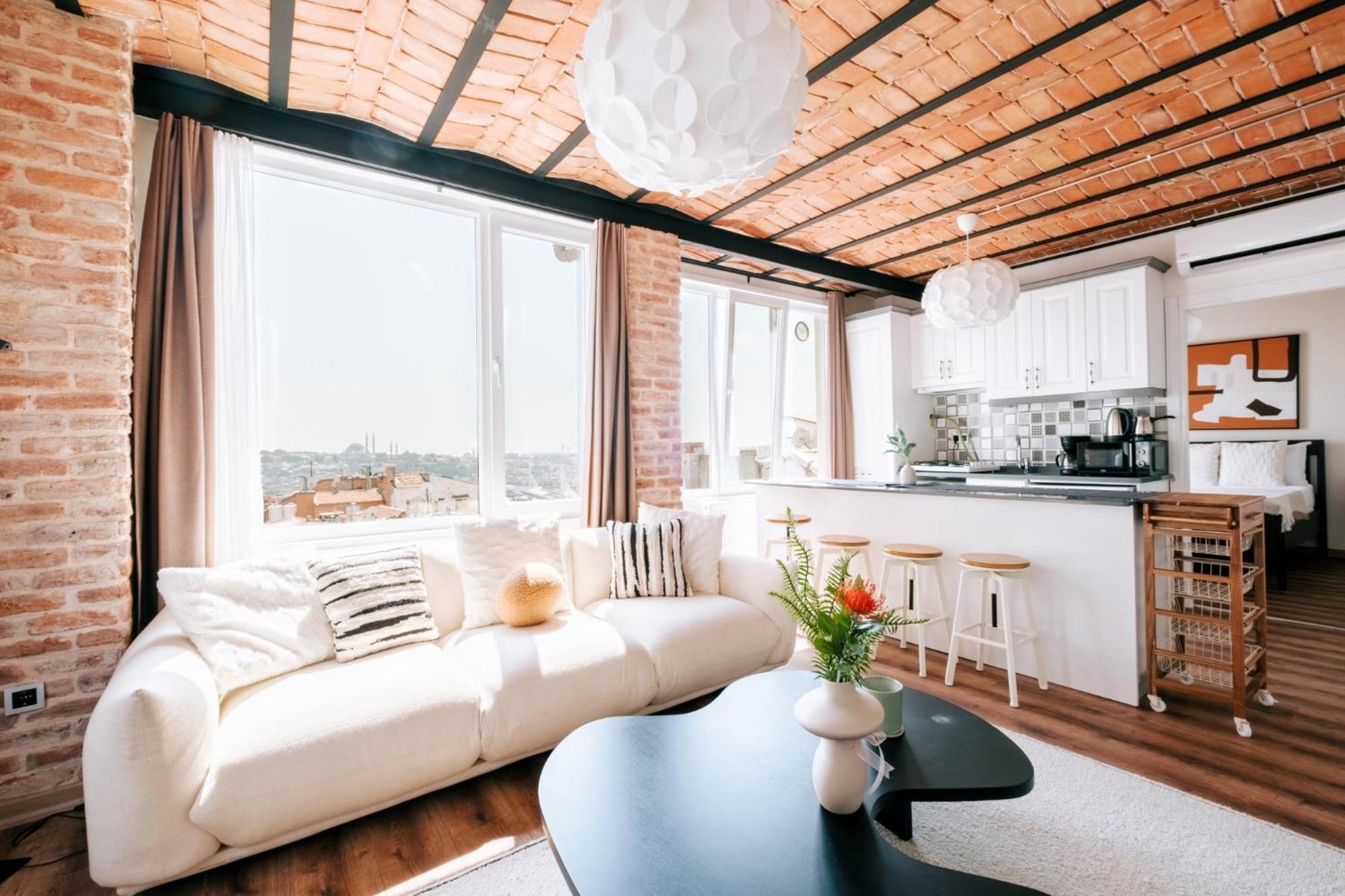 Flat W City View Near Galata Tower In Istiklal Ave Appartement Istanboel Buitenkant foto